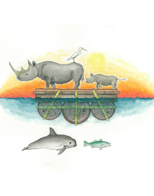 Endangered Afloat (12x16